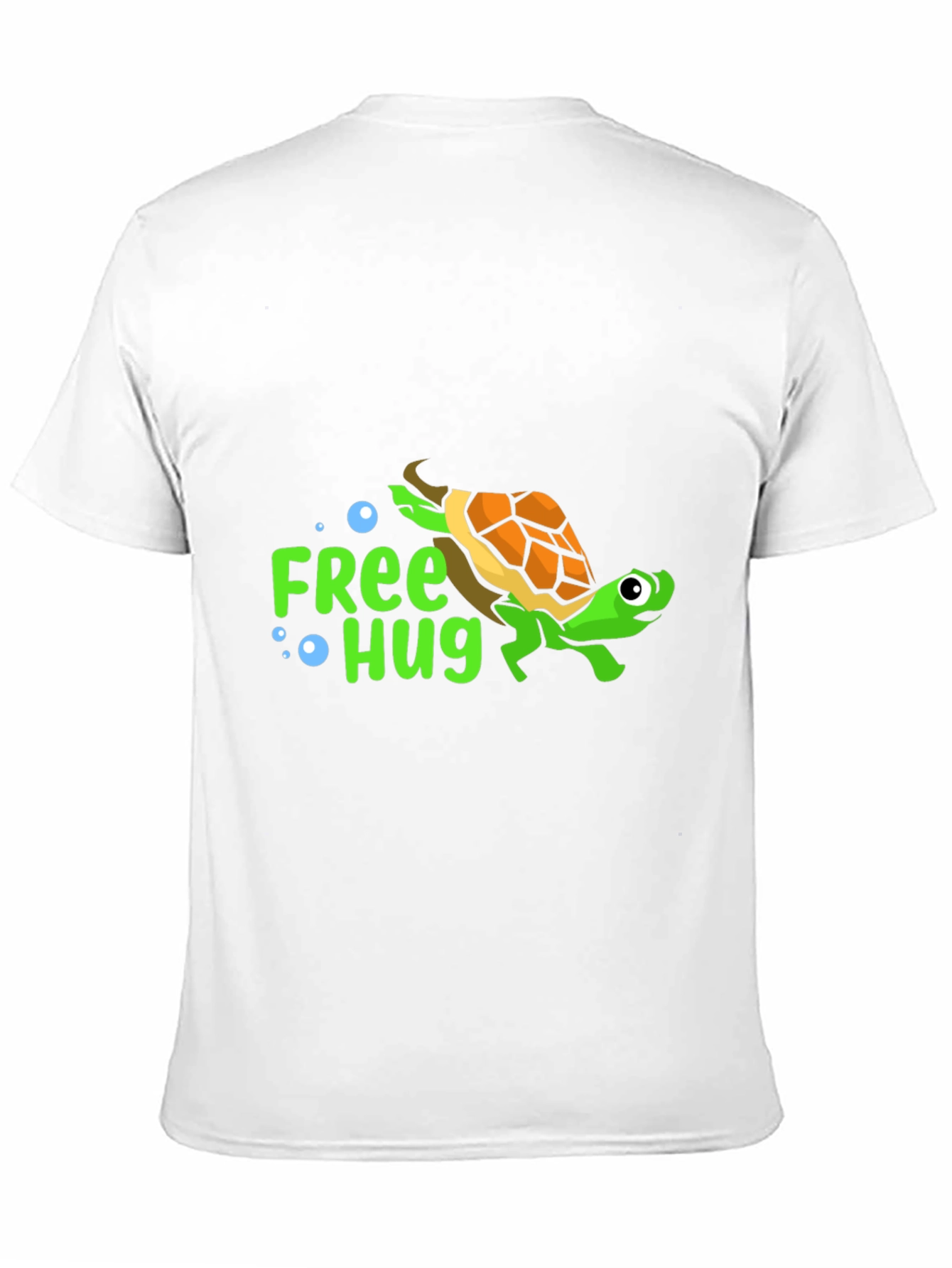 Free Hug Turtle T-Shirt - Cartoon Design
