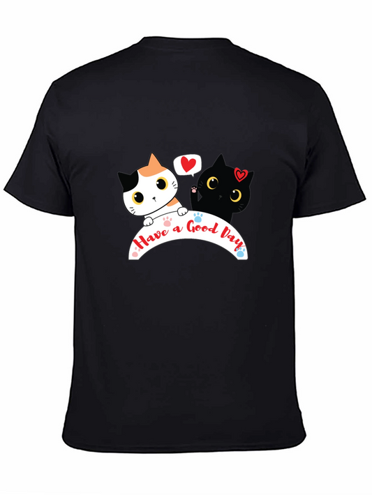 Cute Cats Graphic T-Shirt - Have a Good Day