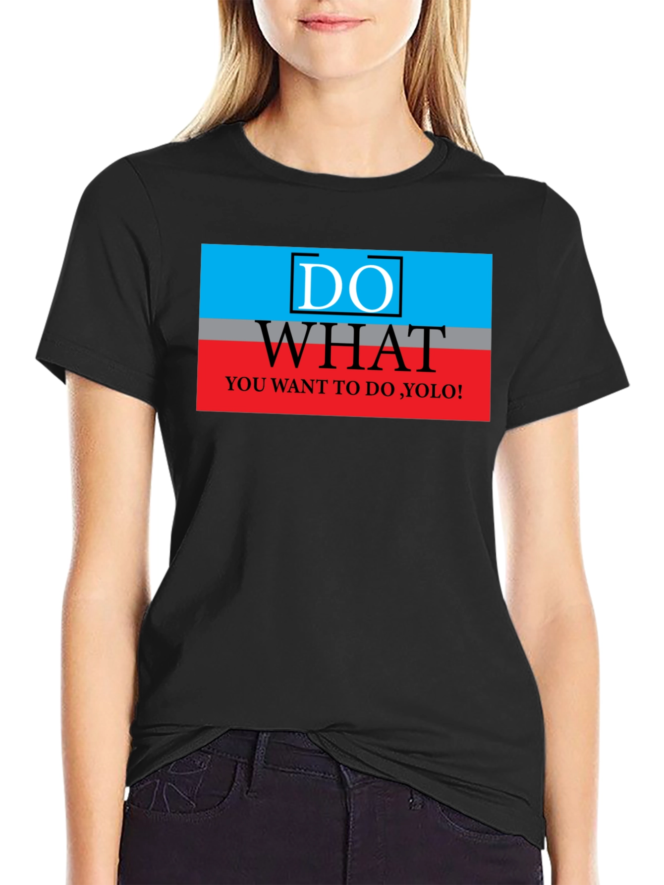 Do What You Want YOLO Black T-Shirt