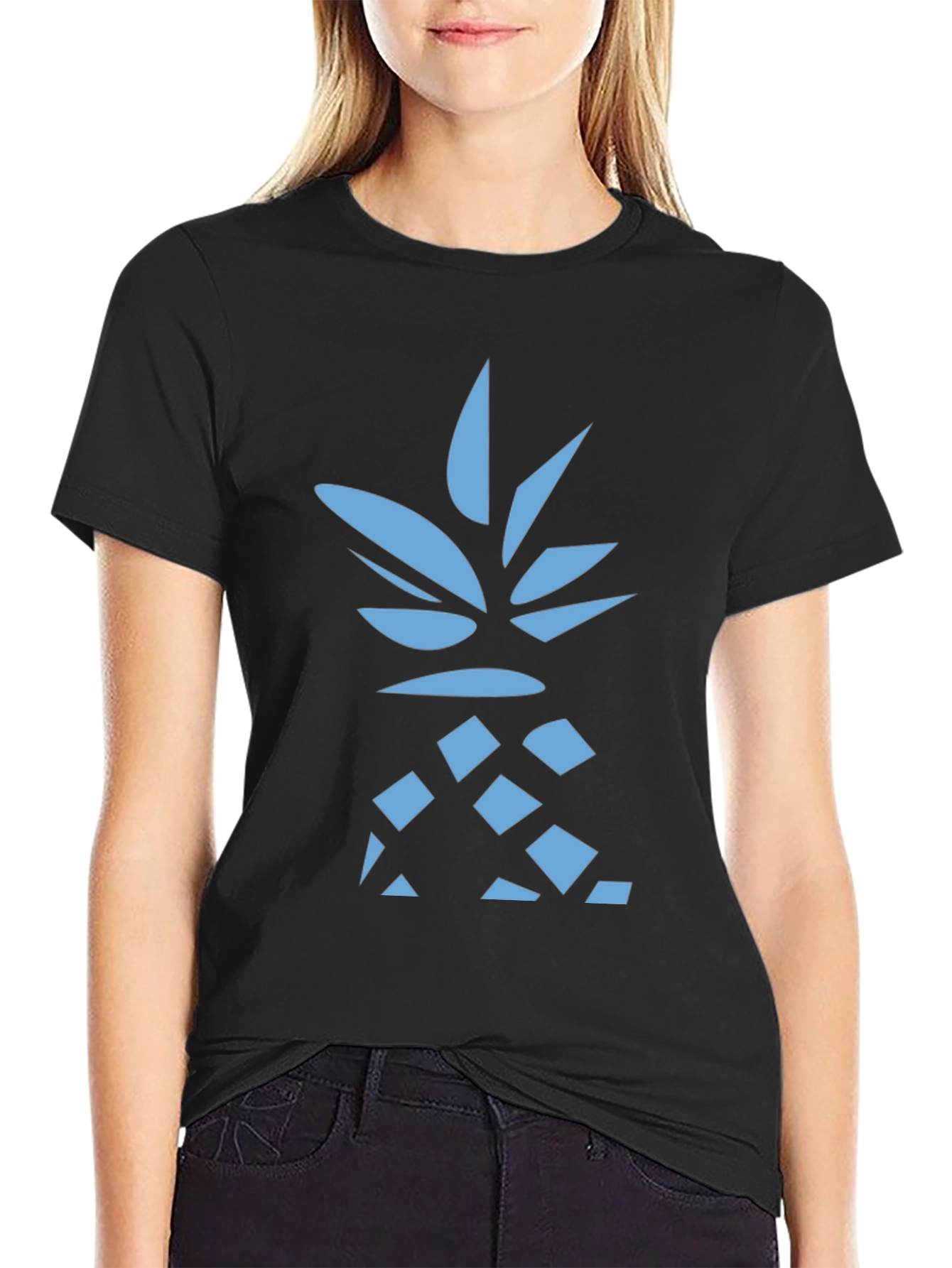 Abstract Pineapple Graphic Tee - Stylish Casual Wear