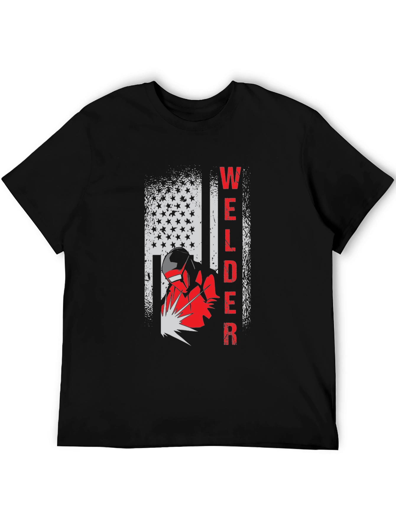 Welder American Flag Graphic Tee