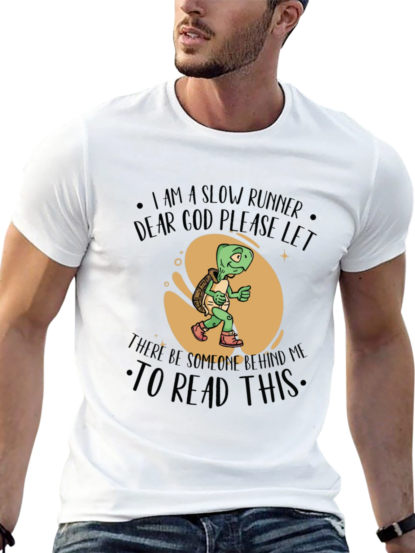 Slow Runner Turtle Graphic T-Shirt