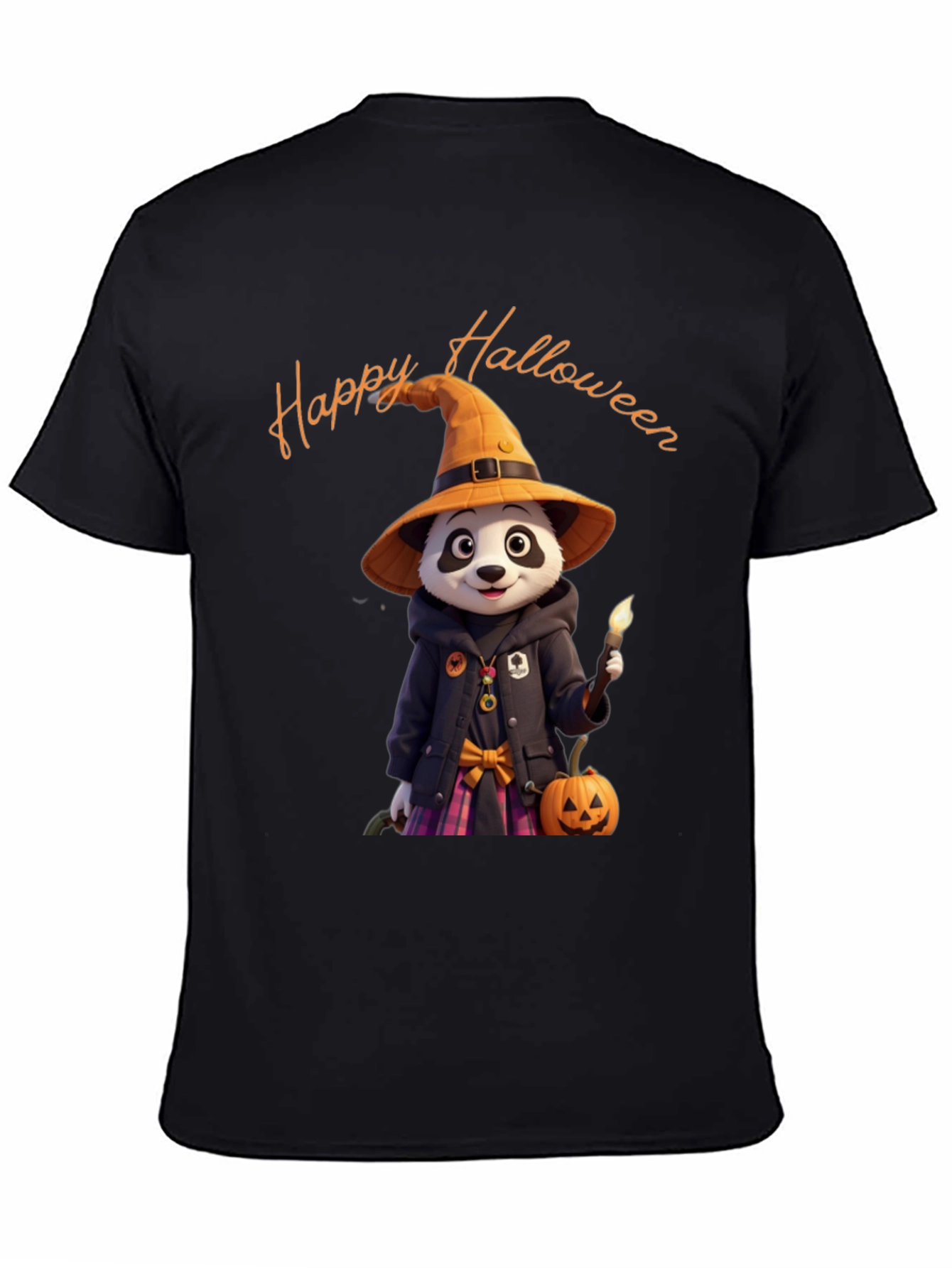 Halloween Panda Graphic T-Shirt