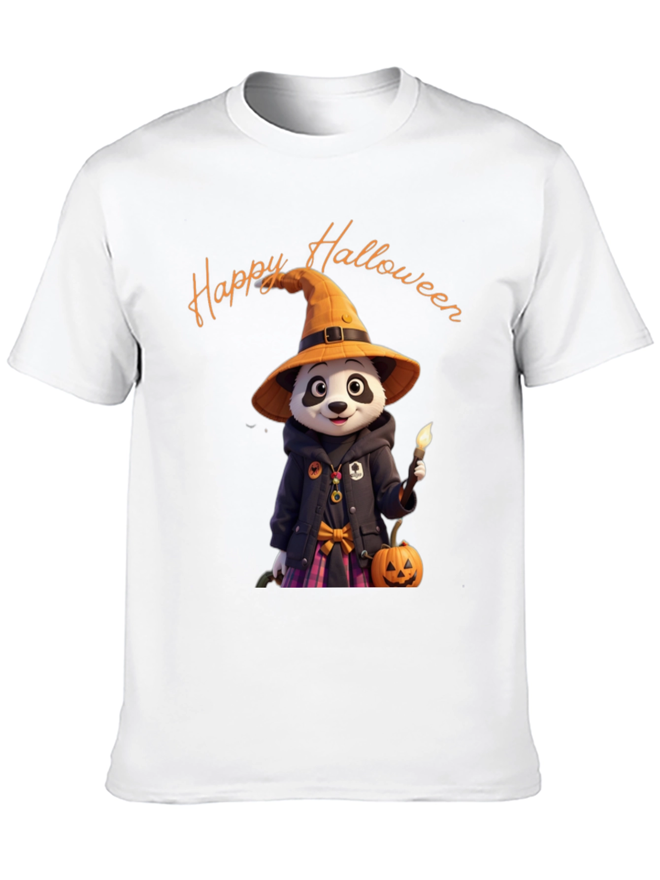 Halloween Panda Graphic T-Shirt