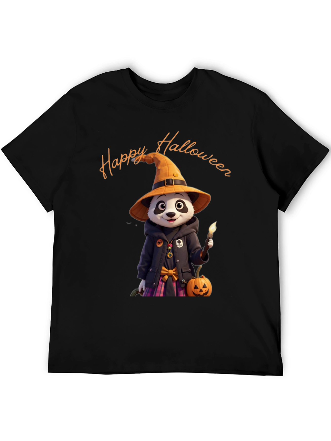Halloween Panda Graphic T-Shirt