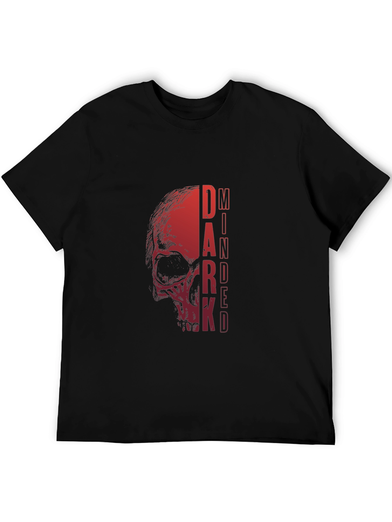 Dark Minded Skull Graphic T-Shirt
