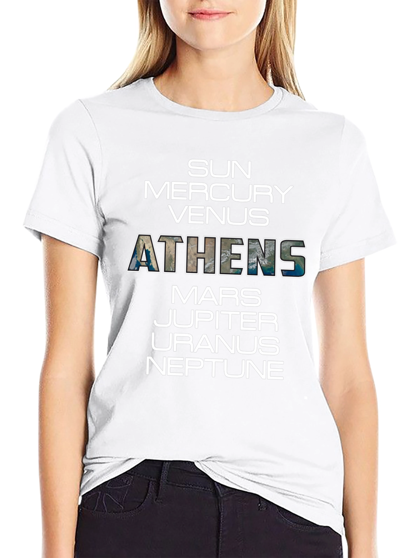 Athens Planet Graphic T-Shirt