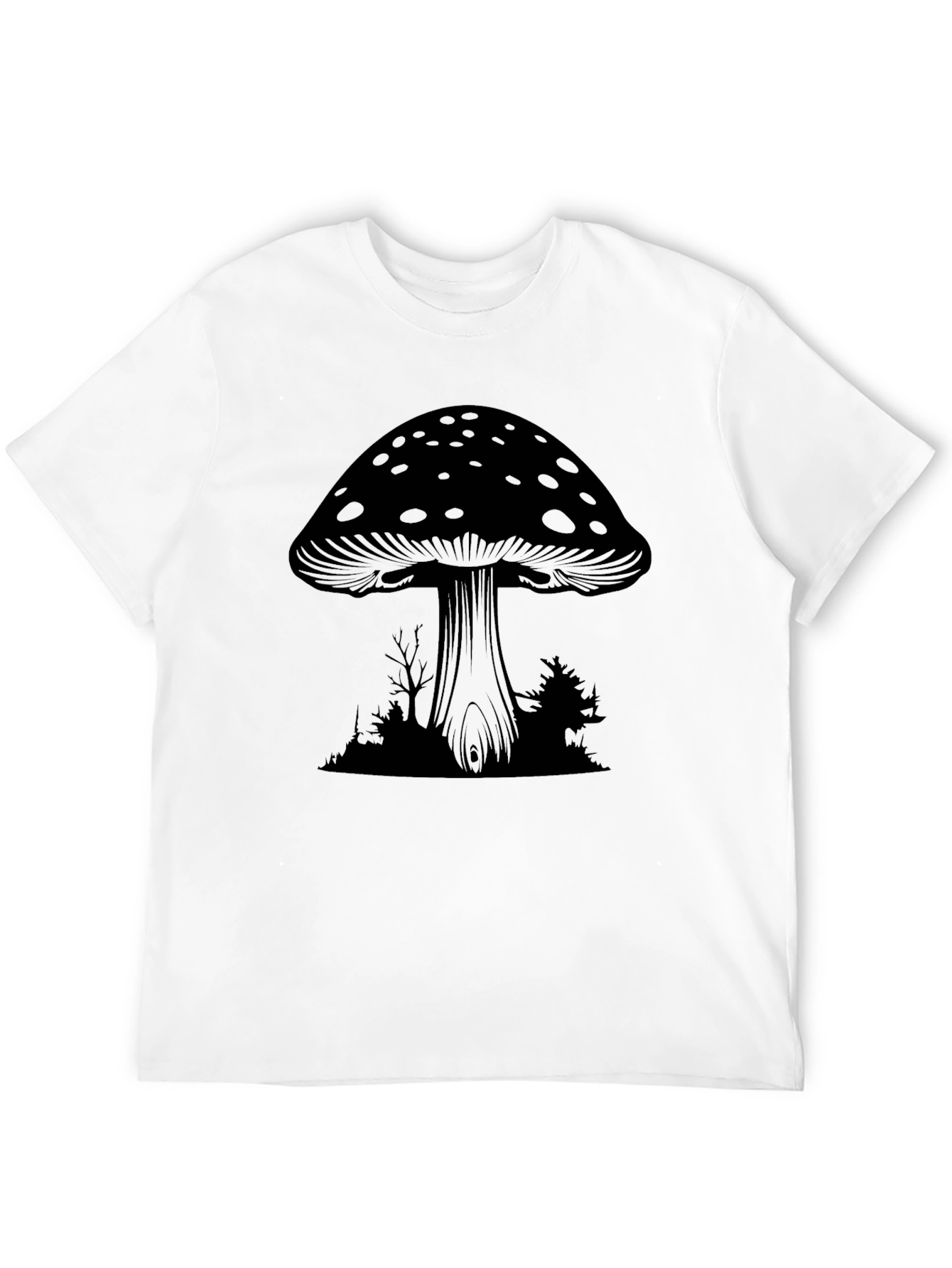 Mushroom Graphic Tee - Dark Forest Design