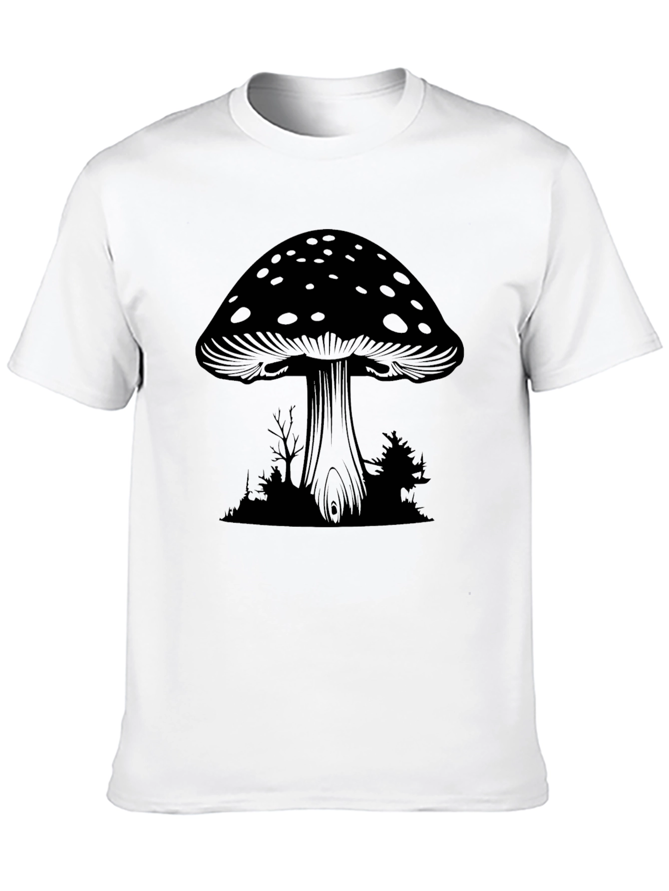 Mushroom Graphic Tee - Dark Forest Design