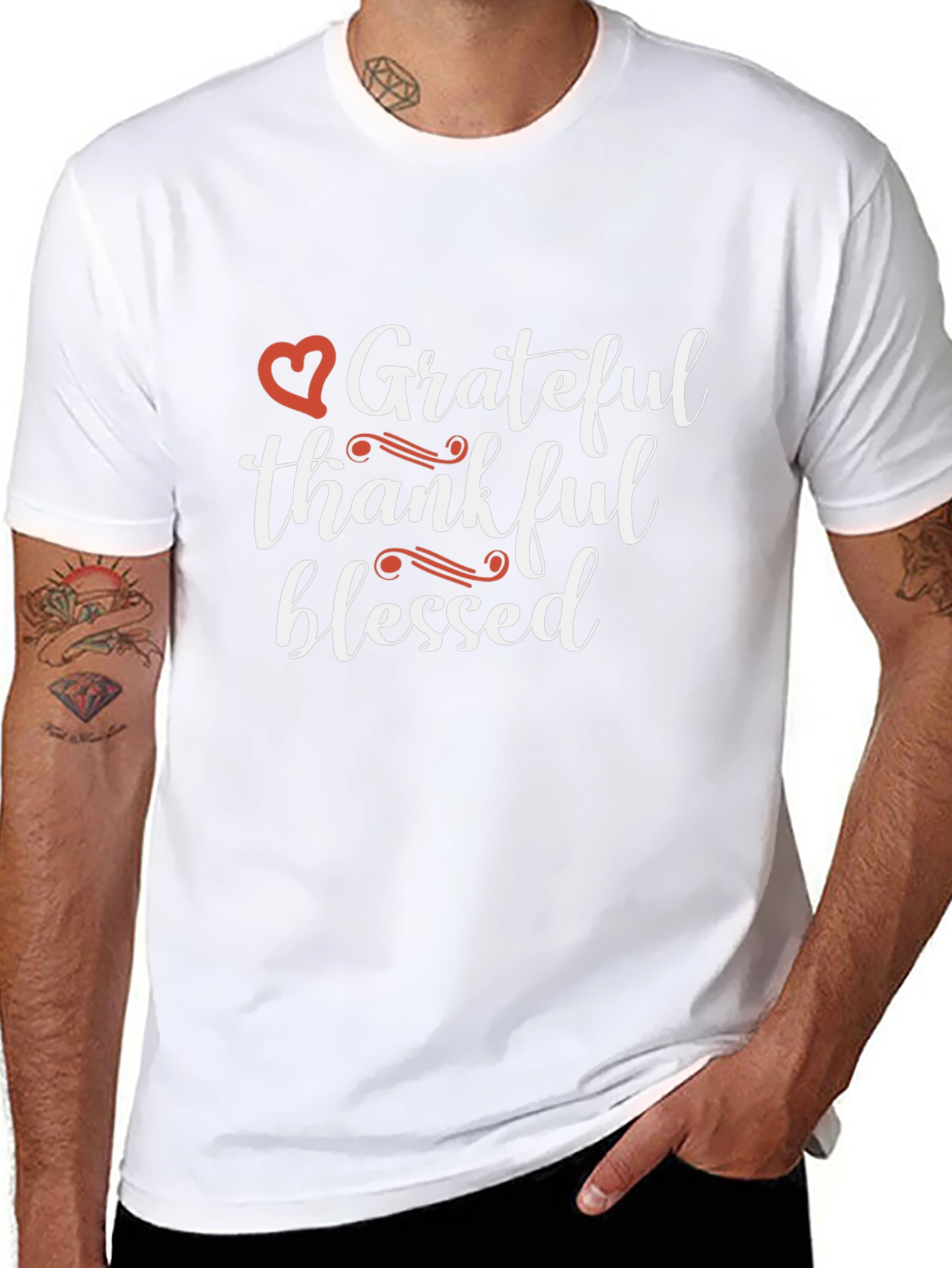 Grateful Thankful Blessed Graphic Tee