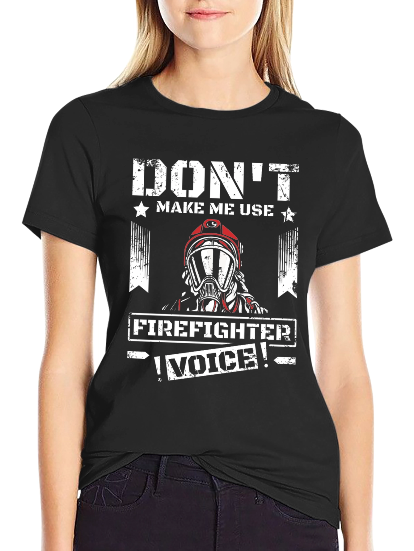 Firefighter Voice T-Shirt - Black Graphic Tee