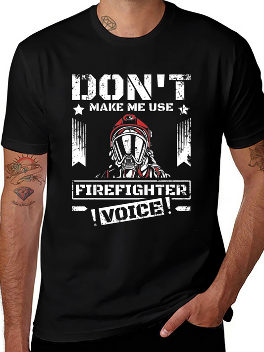 Firefighter Voice T-Shirt - Black Graphic Tee