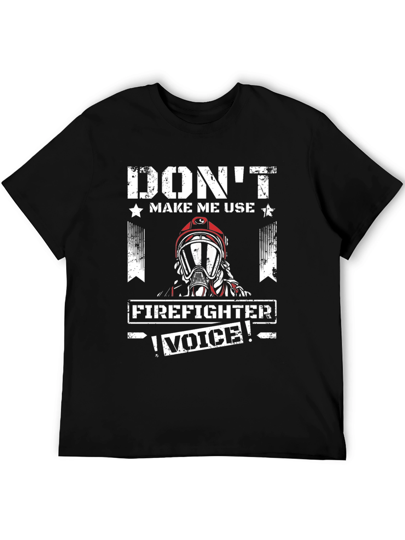 Firefighter Voice T-Shirt - Black Graphic Tee