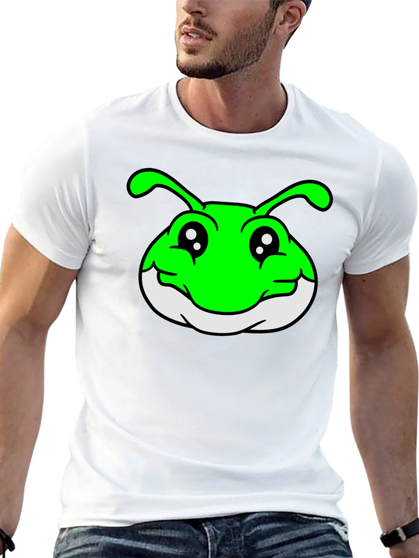 Funny Cartoon Bug T-Shirt - Black
