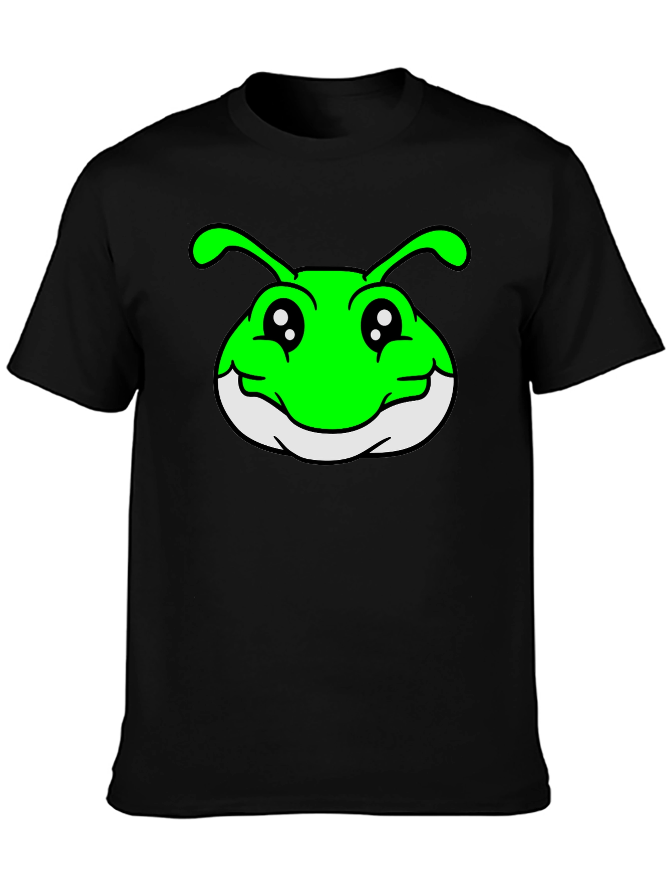 Funny Cartoon Bug T-Shirt - Black