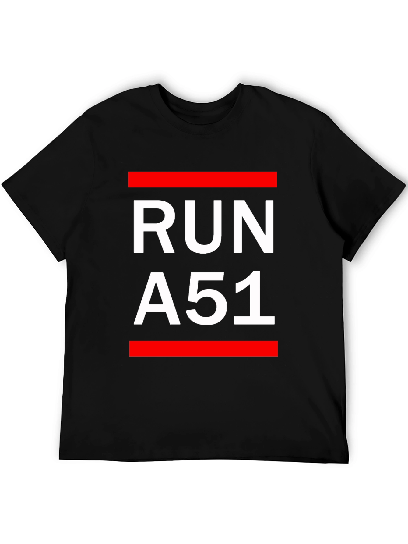 Run A51 Graphic T-Shirt - Black