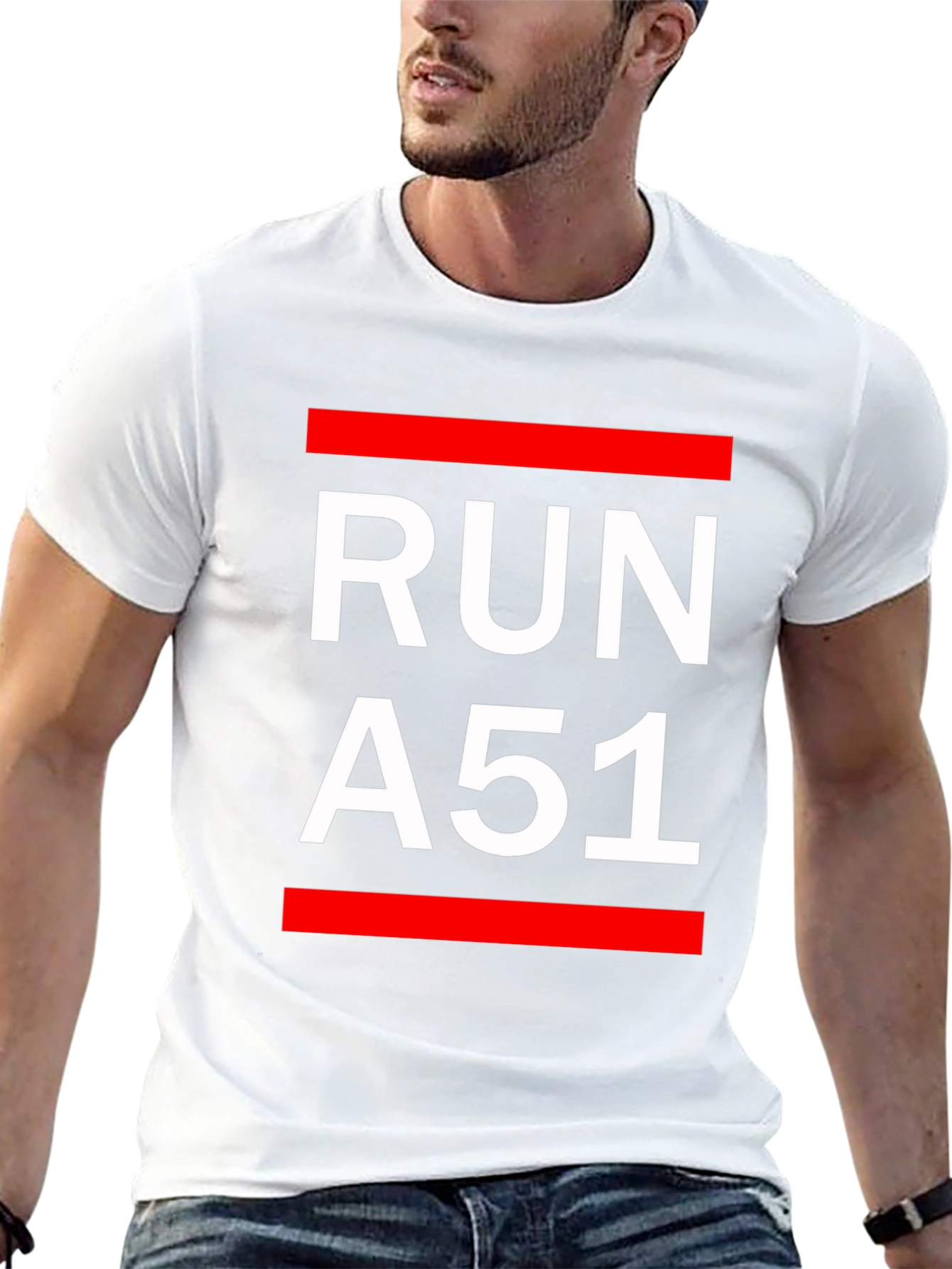 Run A51 Graphic T-Shirt - Black