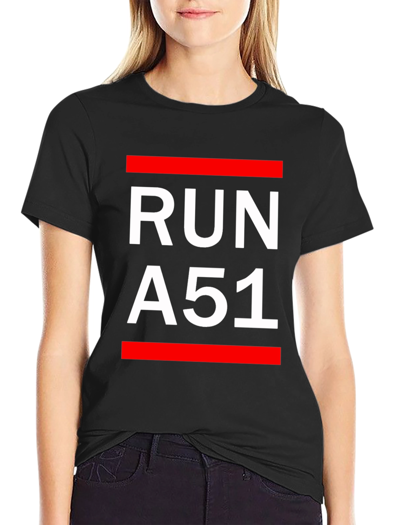 Run A51 Graphic T-Shirt - Black