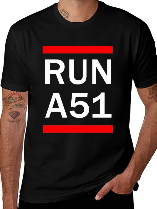 Run A51 Graphic T-Shirt - Black
