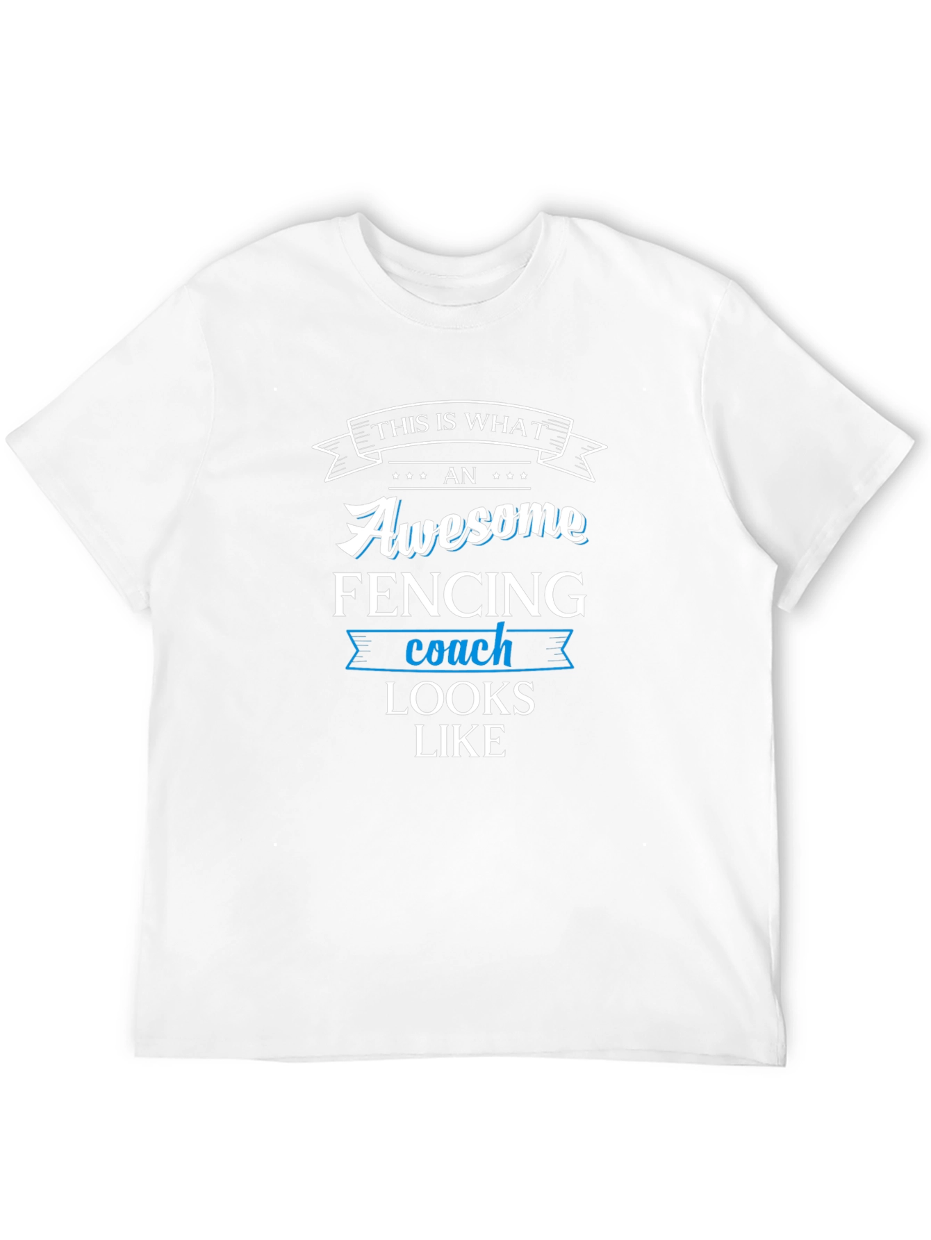 Awesome Fencing Coach Graphic T-Shirt