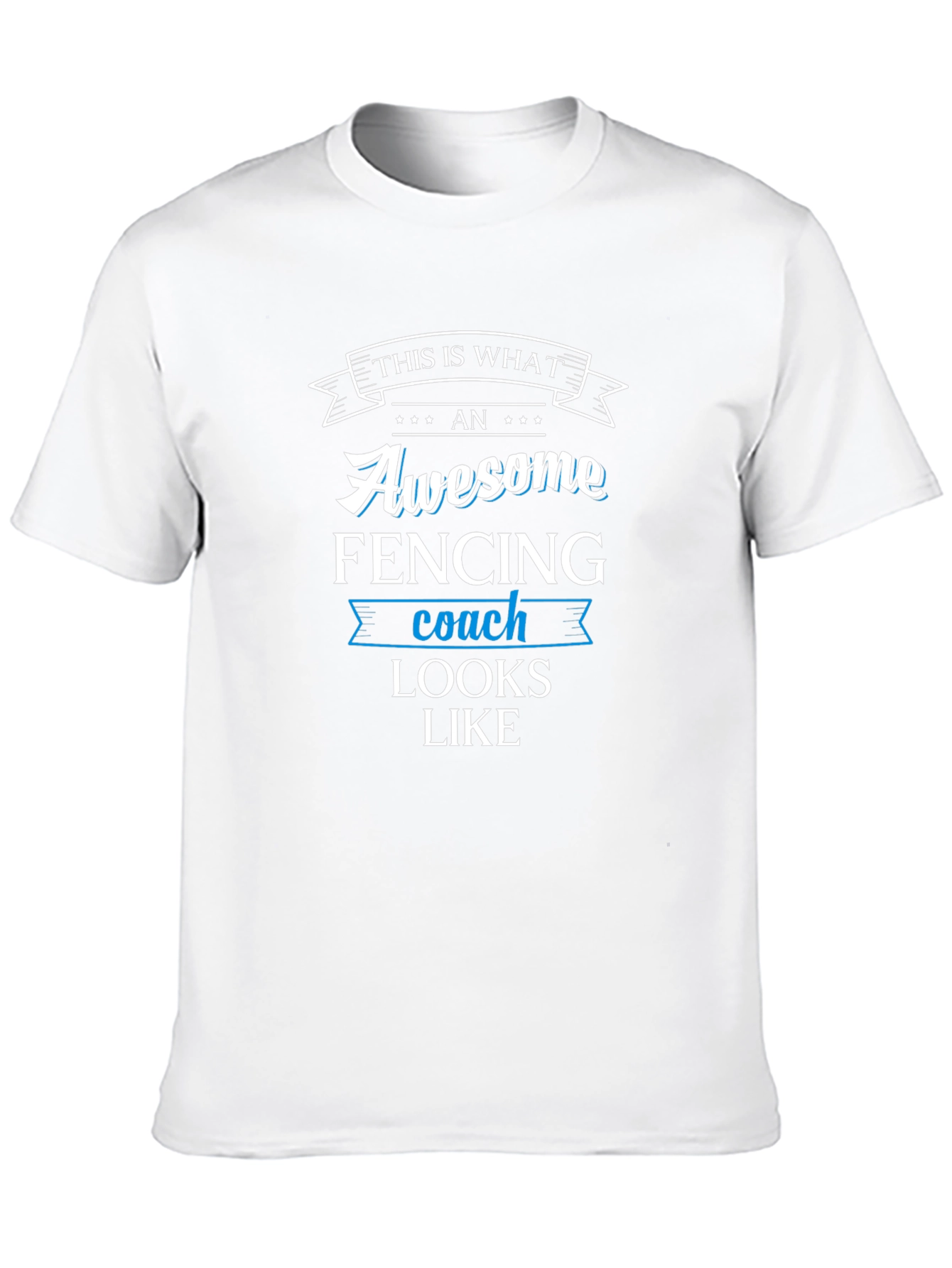 Awesome Fencing Coach Graphic T-Shirt