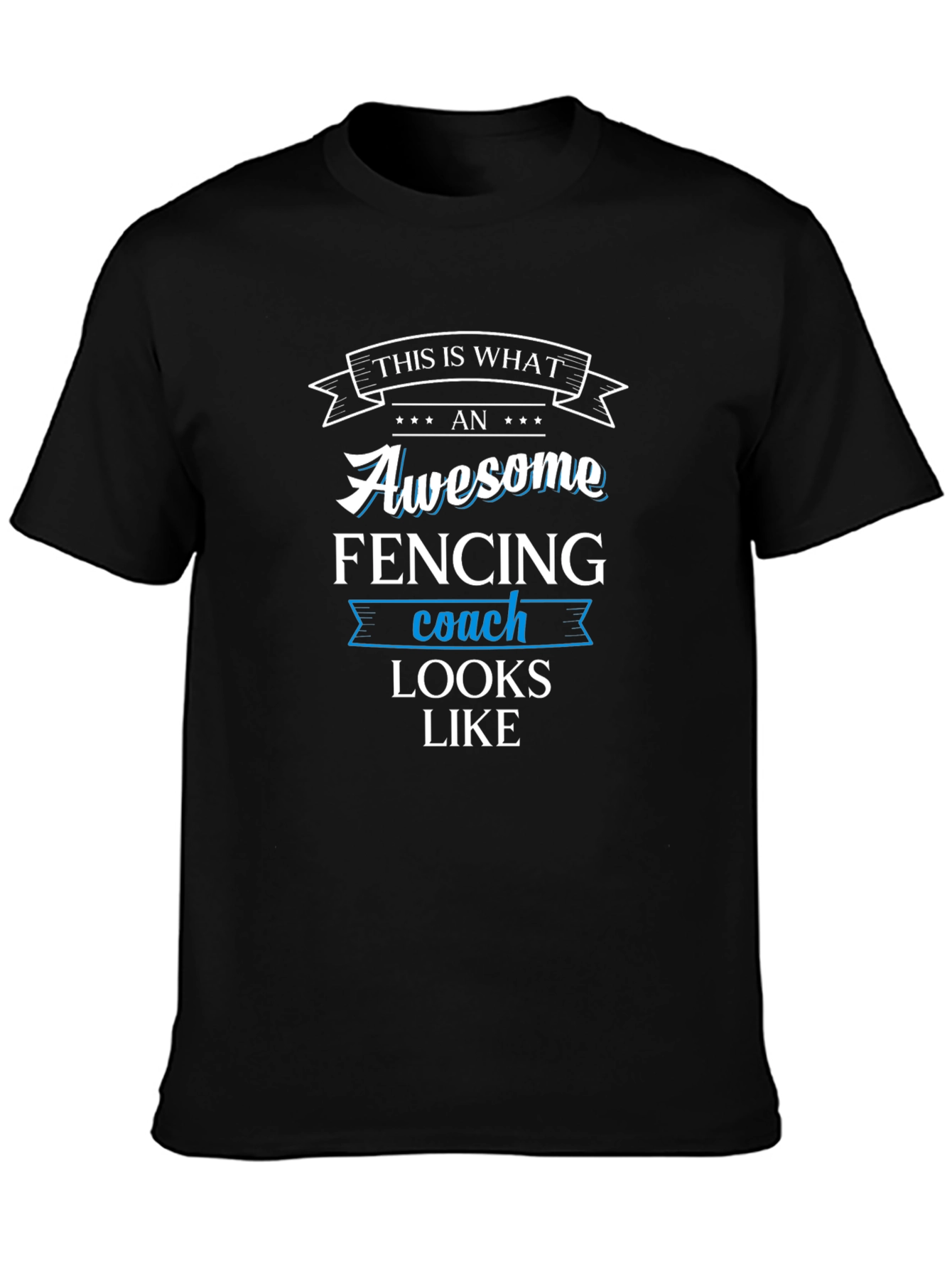 Awesome Fencing Coach Graphic T-Shirt
