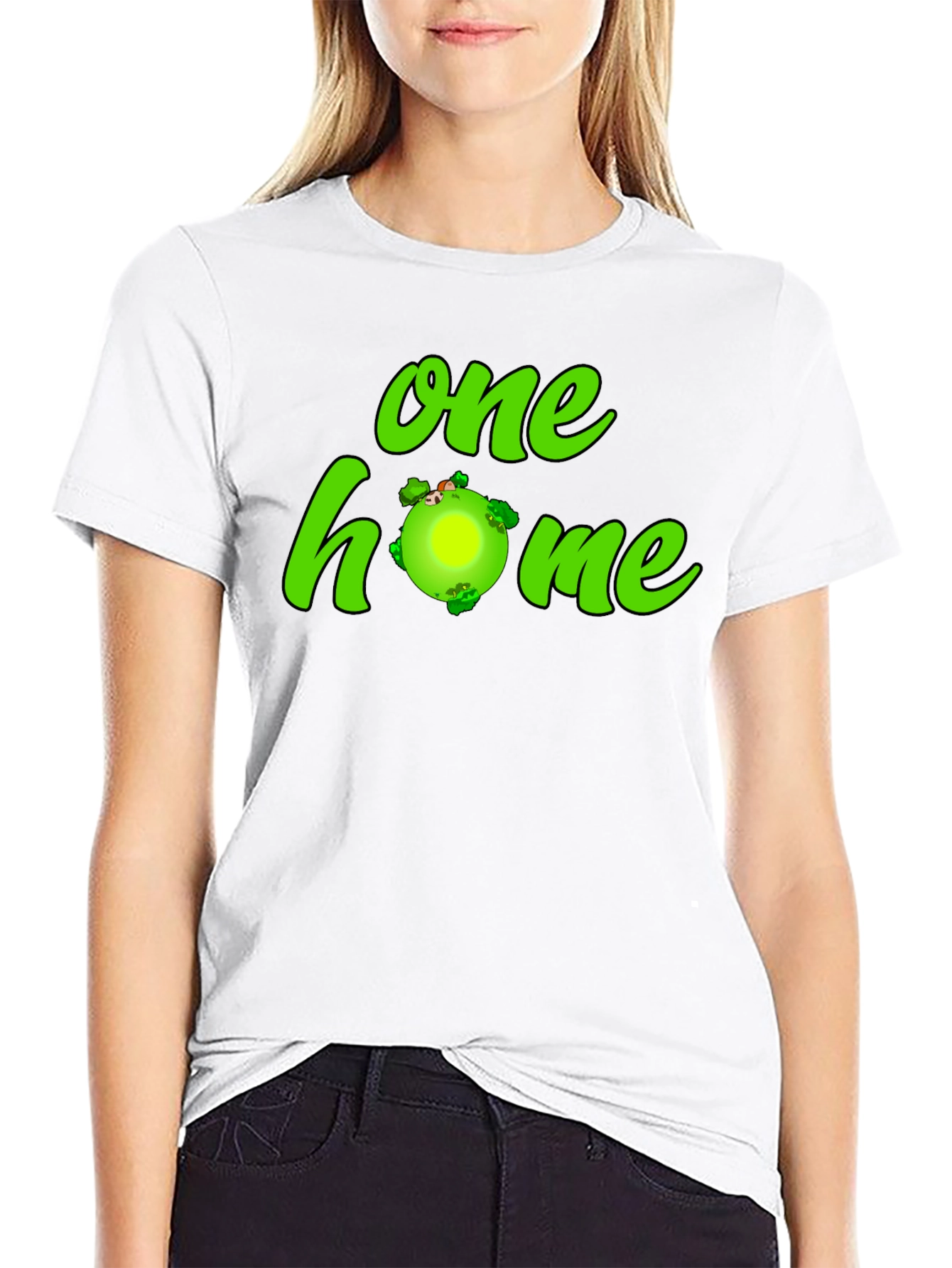 One Home Earth Graphic T-Shirt