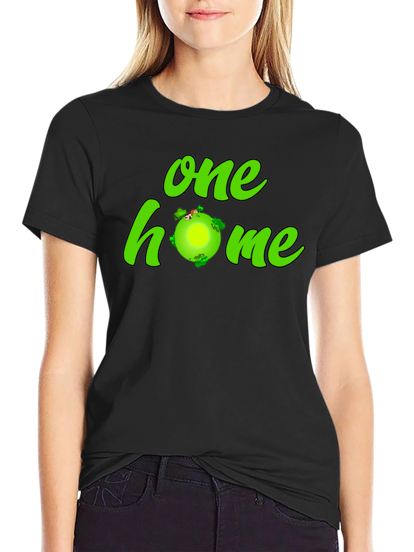 One Home Earth Graphic T-Shirt
