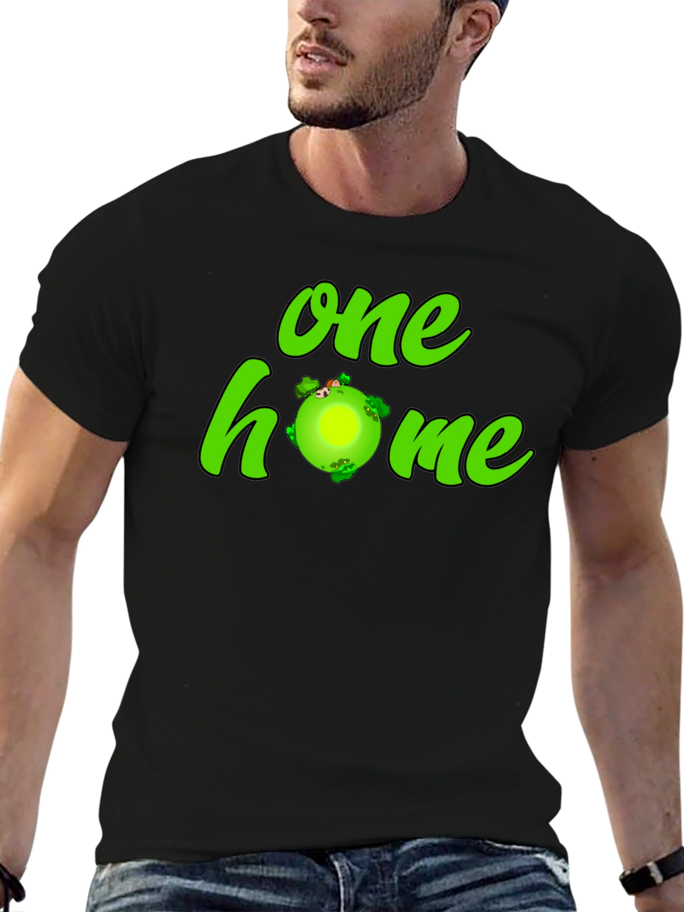 One Home Earth Graphic T-Shirt