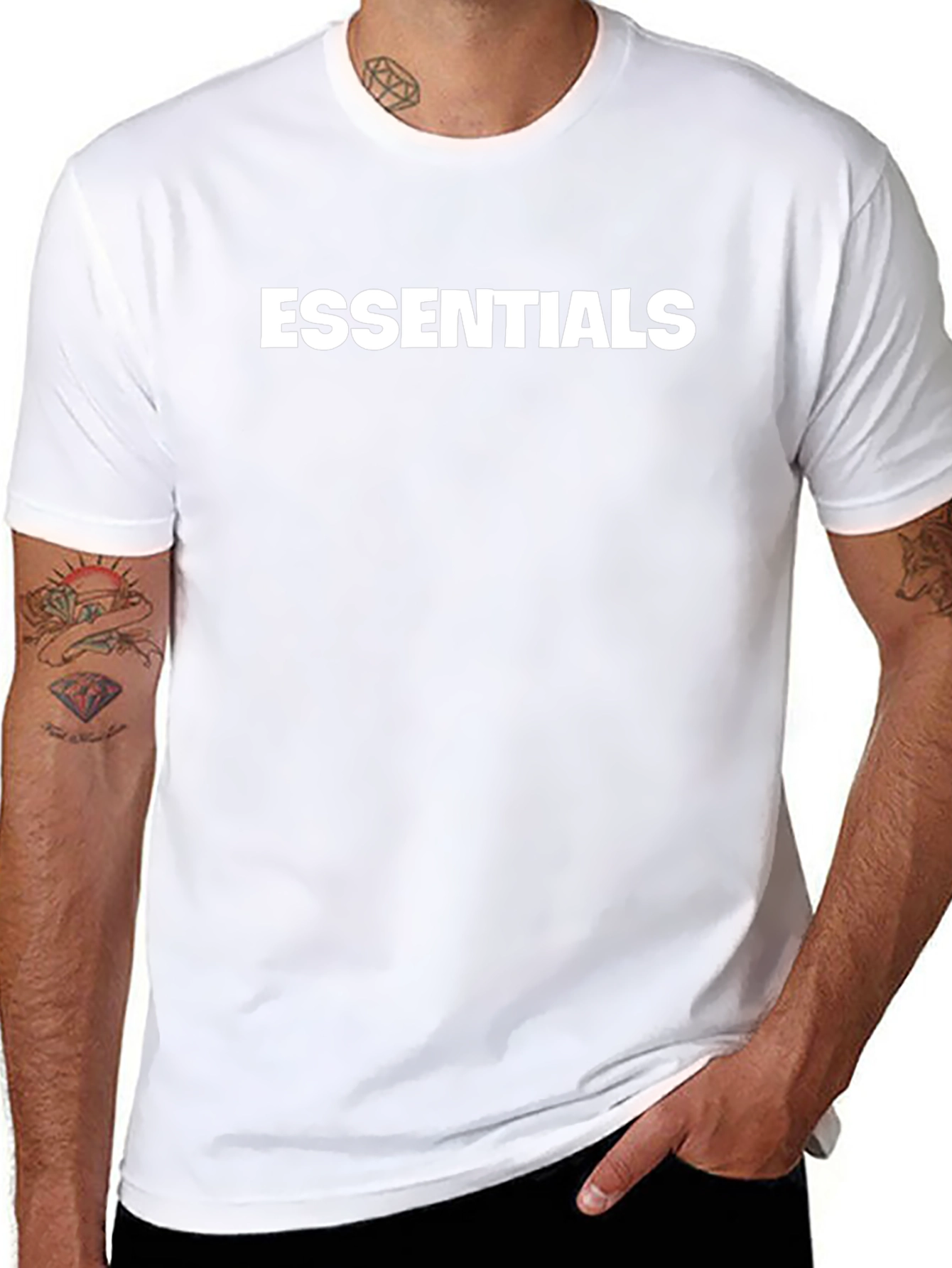 Essentials Graphic Print Crew Neck T-Shirt