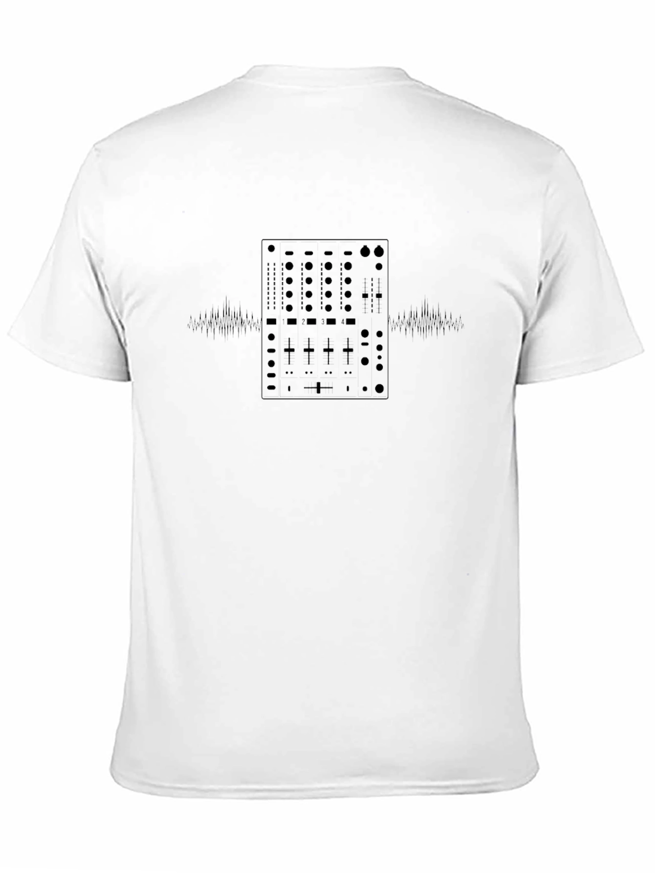 DJ Mixer Graphic Tee - Black Cotton Blend