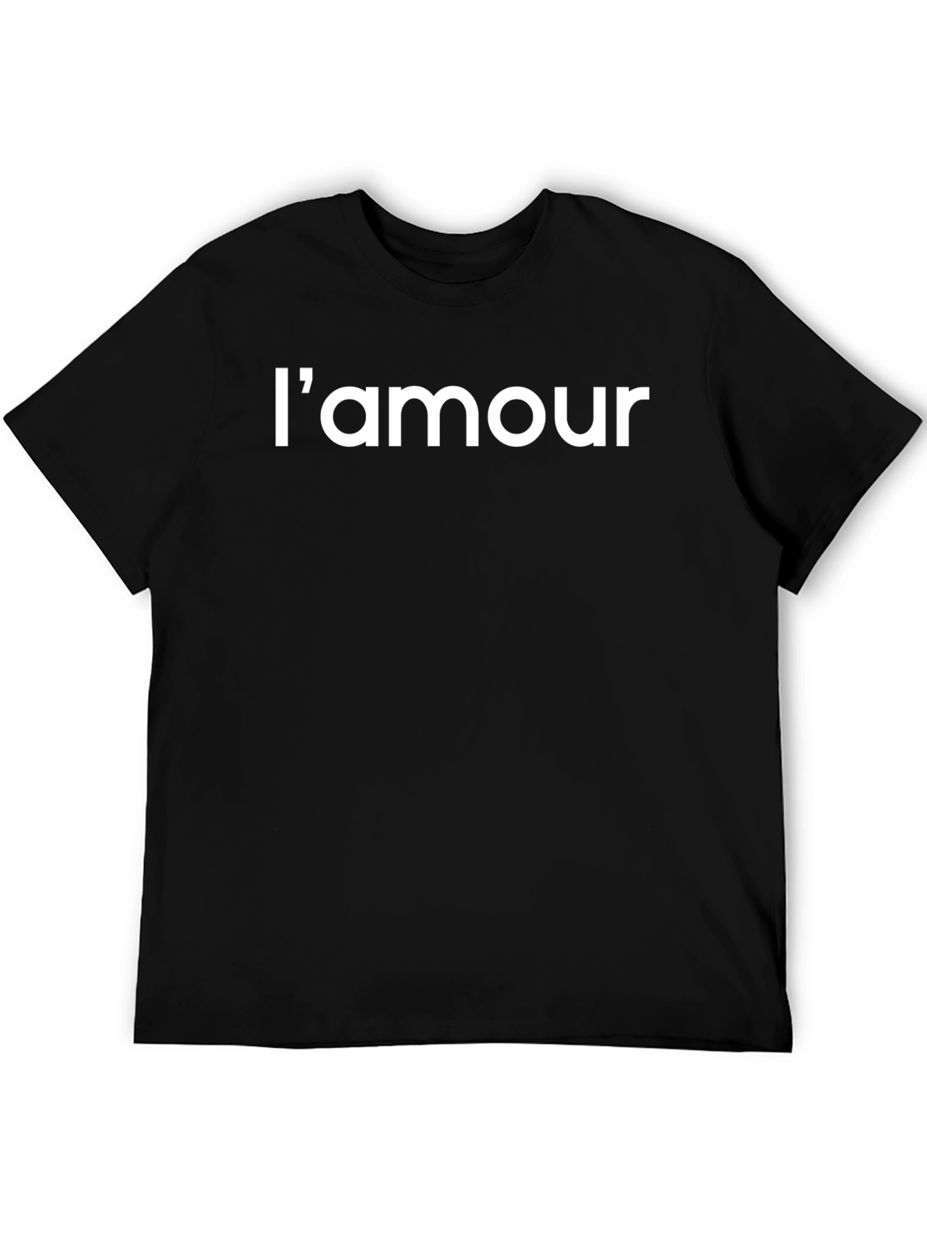 Lamour Black T-Shirt - French Love Tee