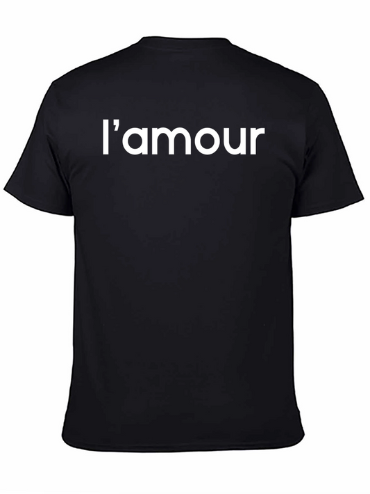 Lamour Black T-Shirt - French Love Tee