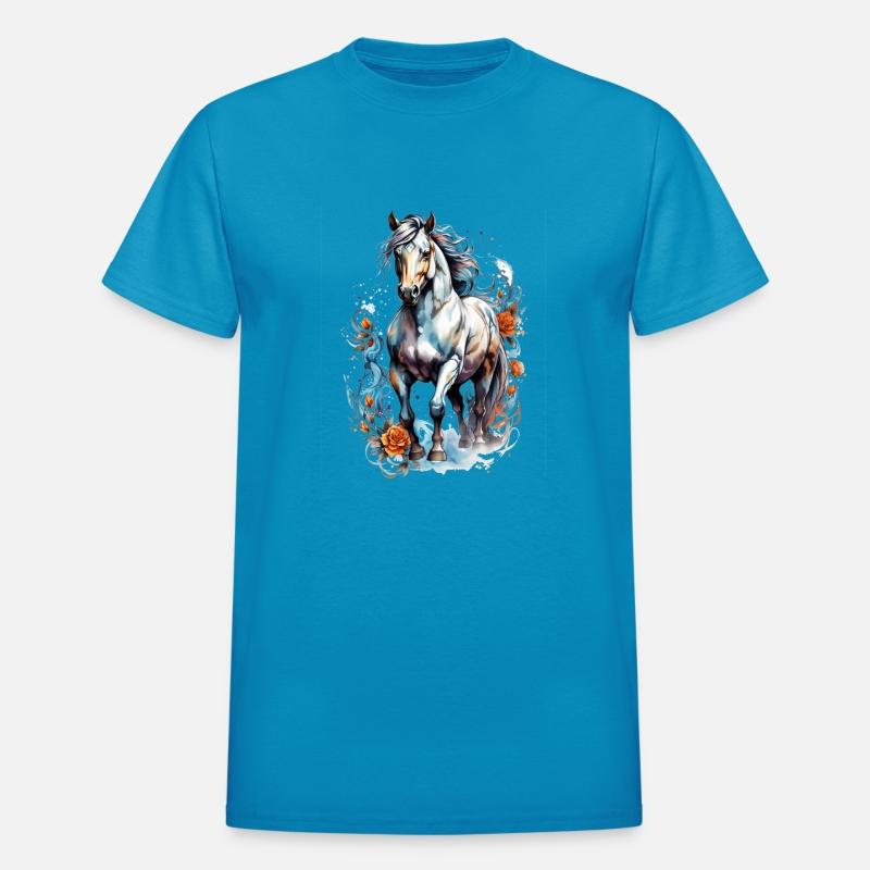 Aesthetic White Horse illustration