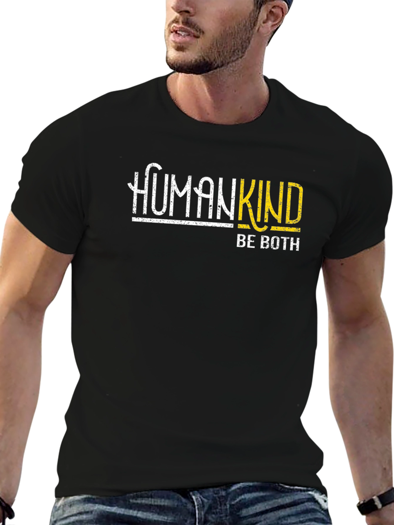 HumanKind Be Both Graphic Tee - Stylish & Meaningful!
