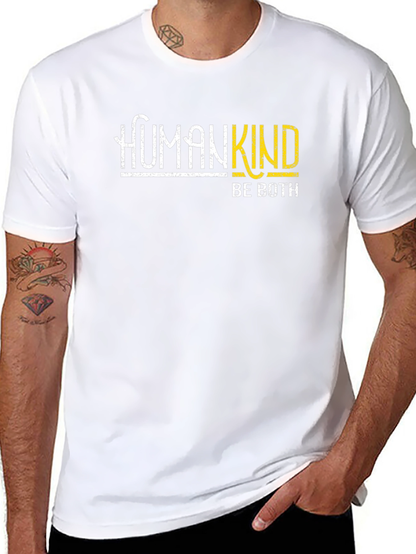 HumanKind Be Both Graphic Tee - Stylish & Meaningful!