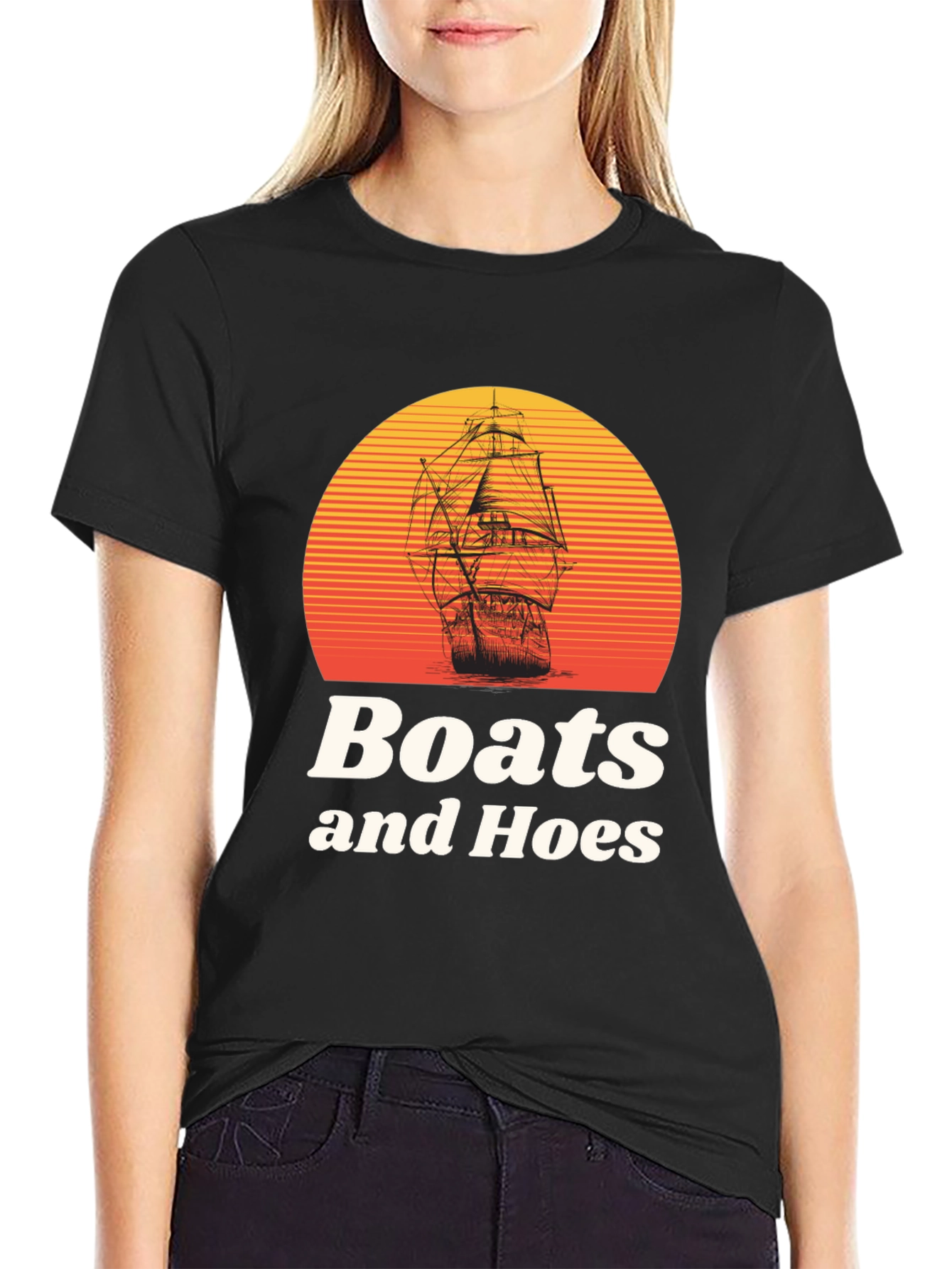 Boats and Hoes Graphic T-Shirt