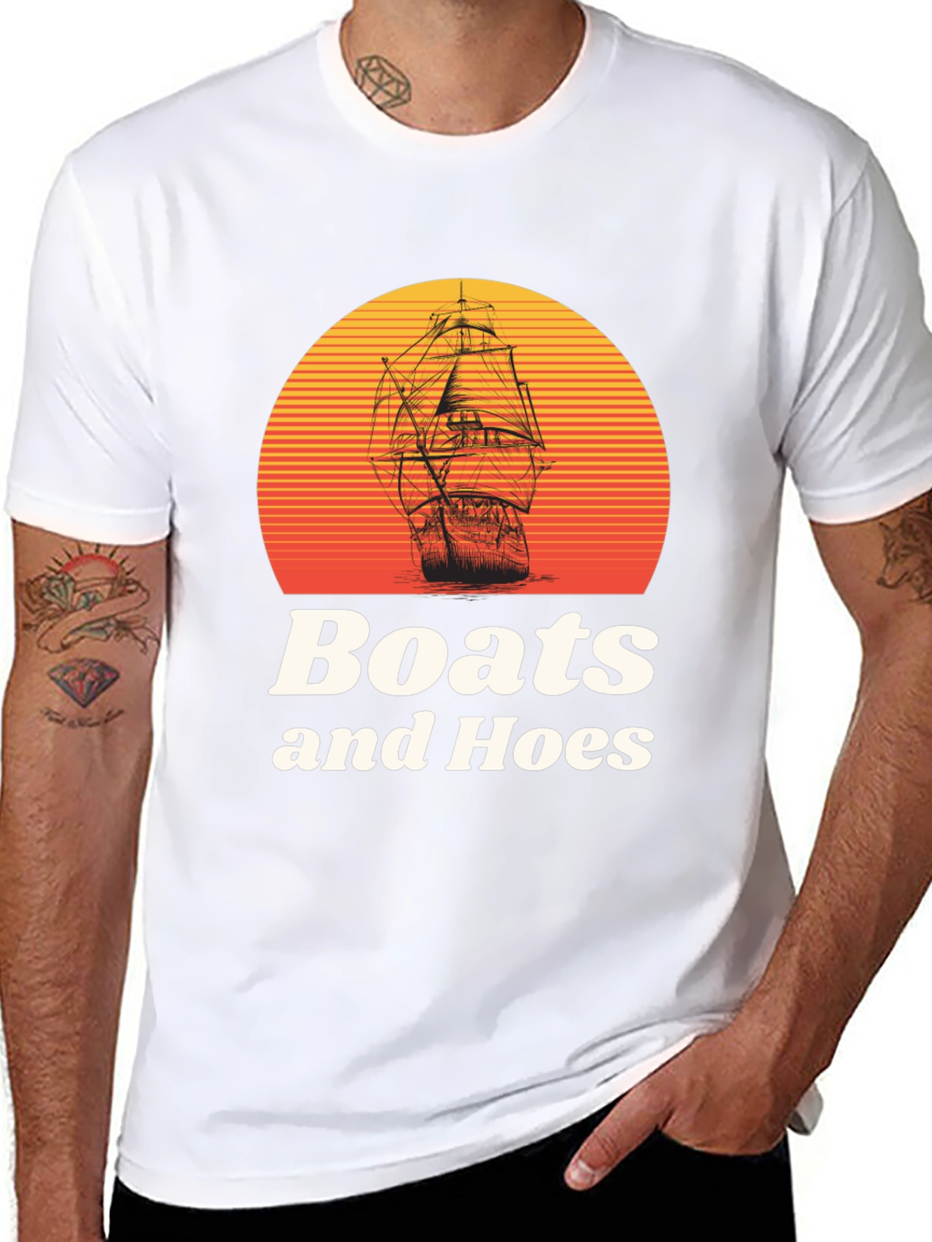 Boats and Hoes Graphic T-Shirt