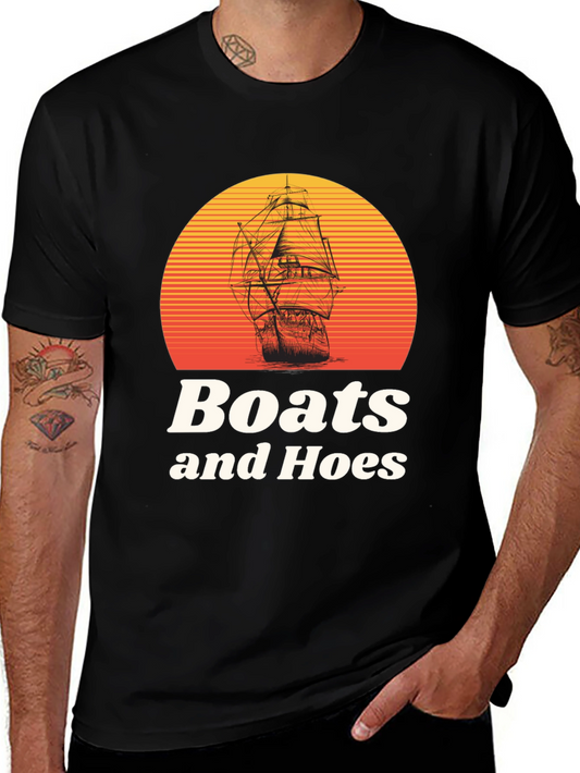 Boats and Hoes Graphic T-Shirt