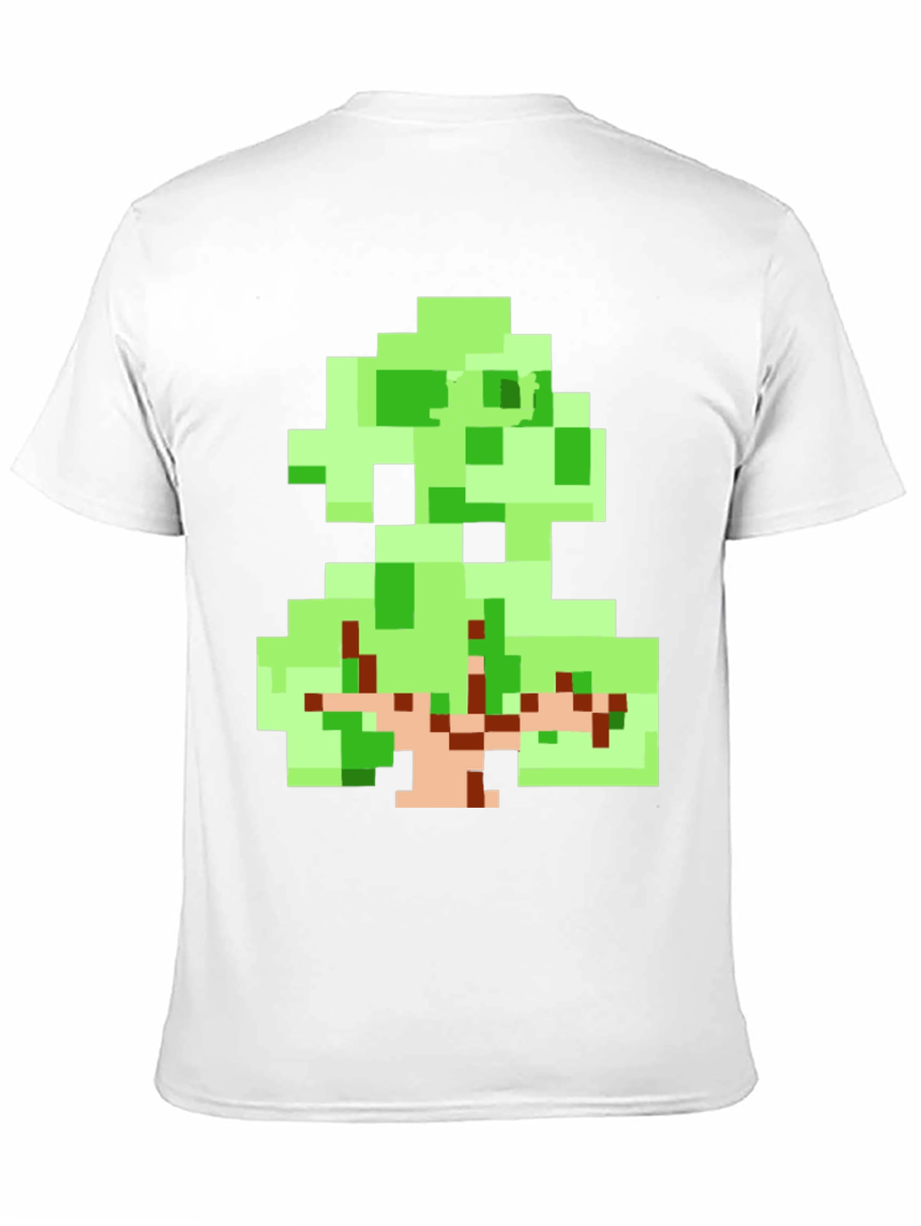 Pixel Art Tree Graphic Tee - Retro Style