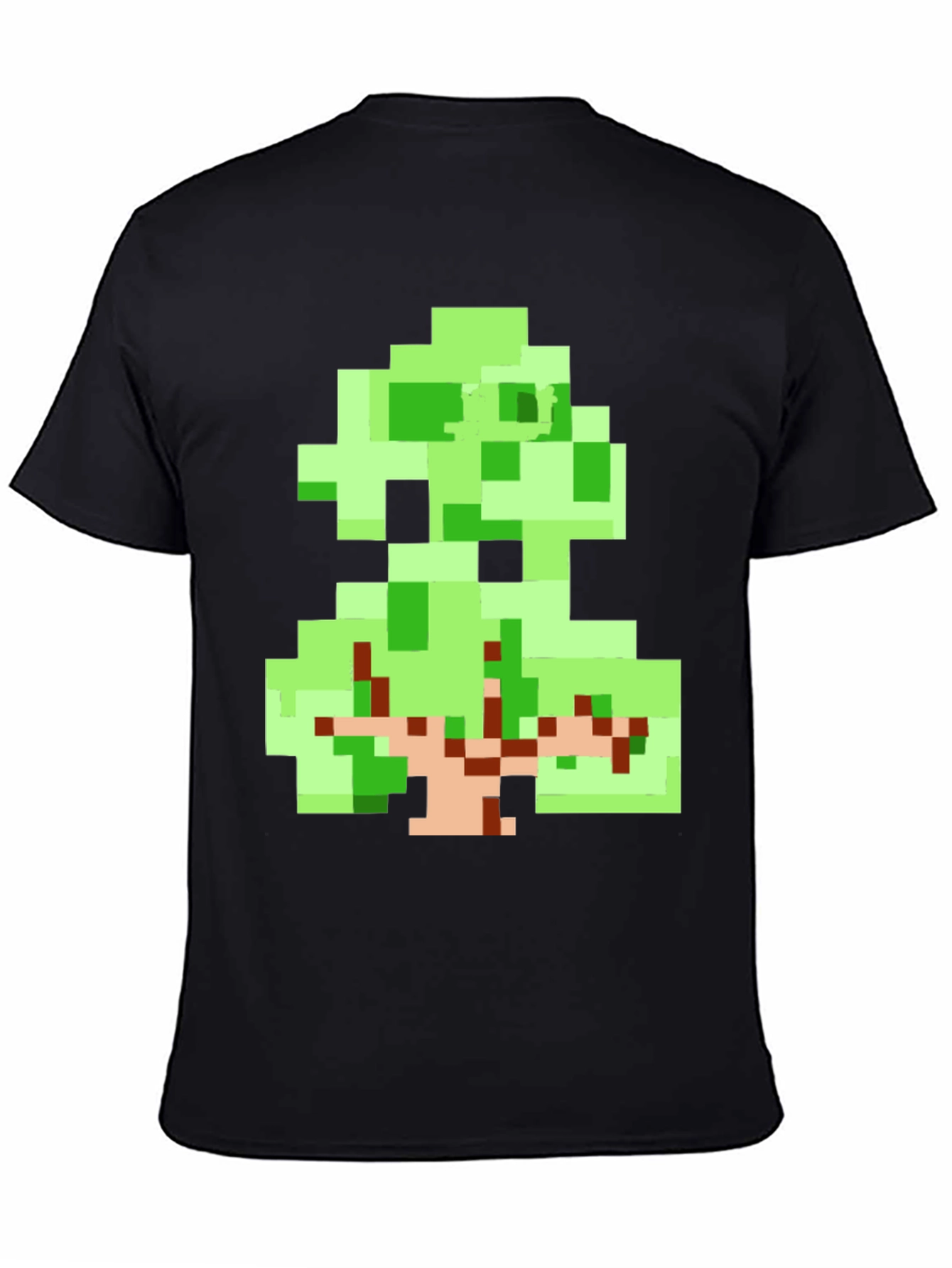 Pixel Art Tree Graphic Tee - Retro Style