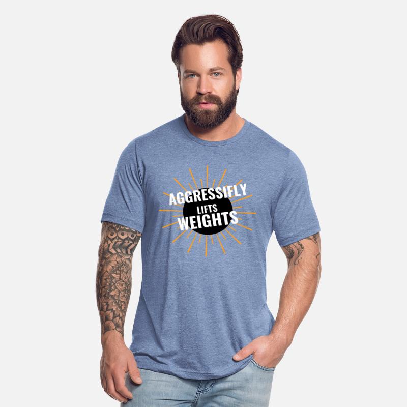 aggressifly lifts weights