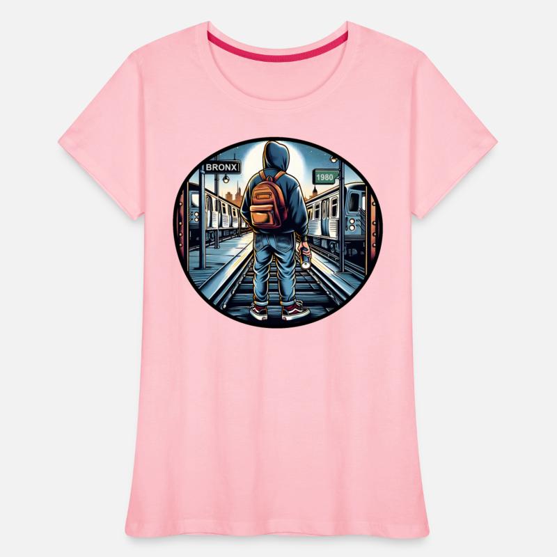 AI Teen in Outdoor Subway Yard - Circle Border