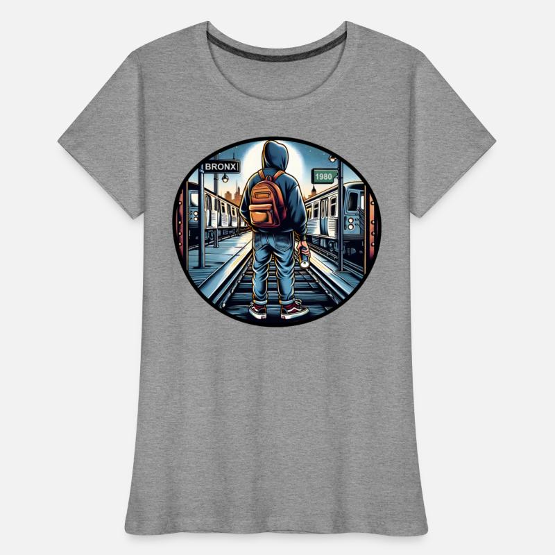 AI Teen in Outdoor Subway Yard - Circle Border