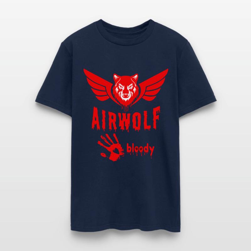 air wolf bloody illustration