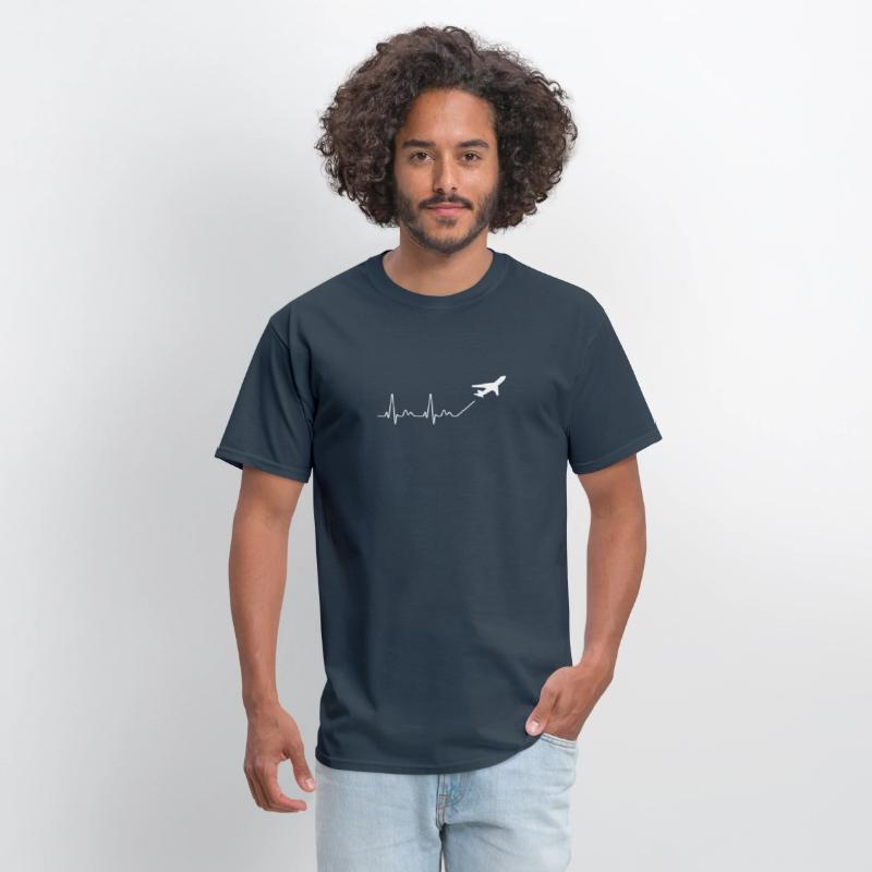Airplane Heartbeat Travel Design Cool Gift Idea