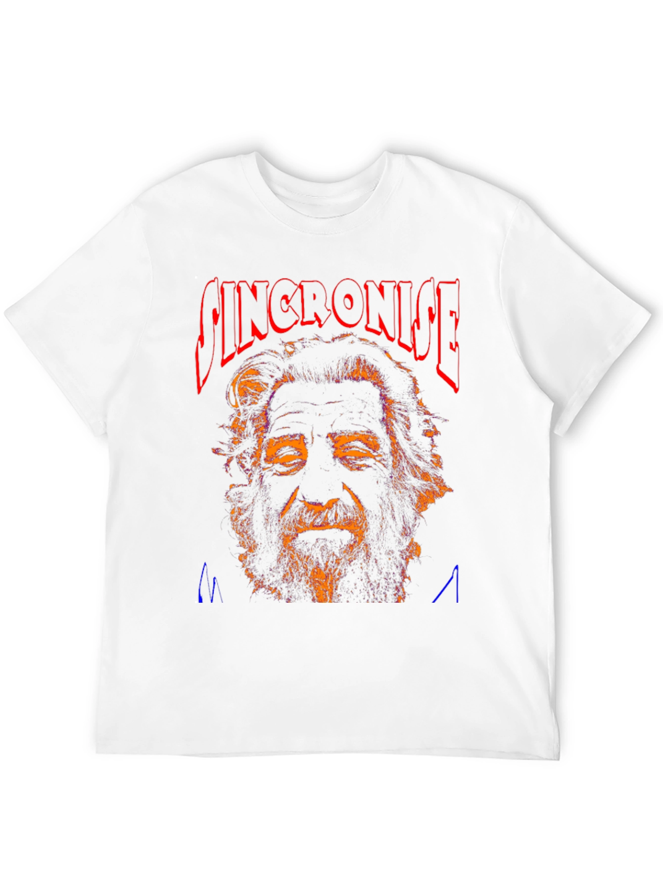 Synchronise Graphic Print Black T-Shirt