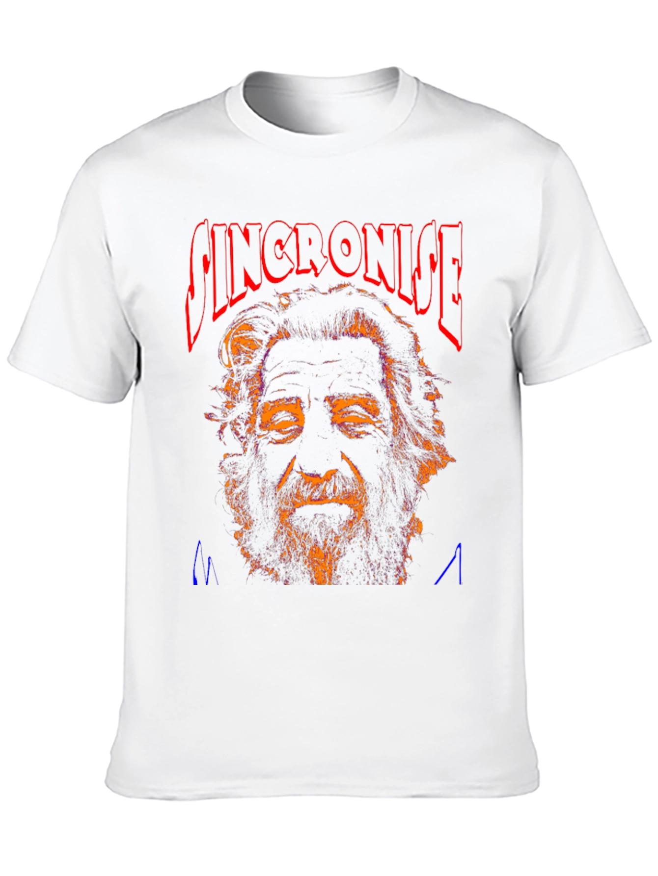 Synchronise Graphic Print Black T-Shirt