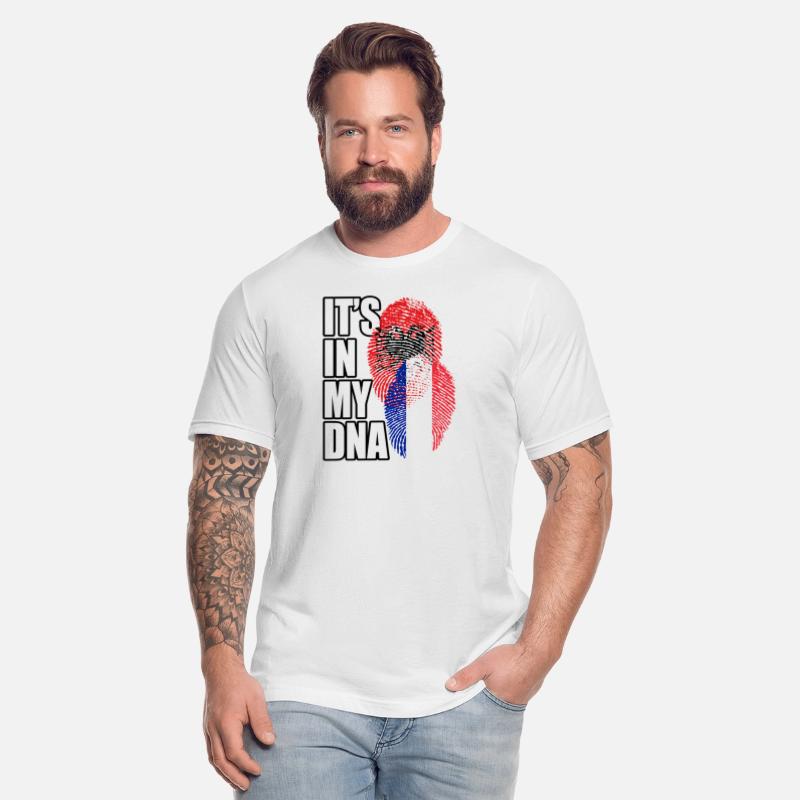 Albanian And French Mix Heritage DNA Flag