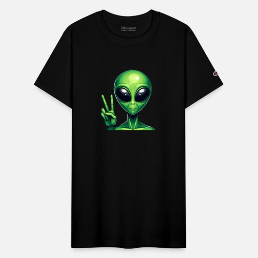 Alien Showing Peace Sign